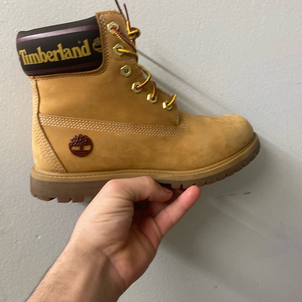 Timberland Tan Boots Nubuck Leather High-Top